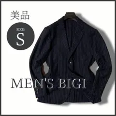 メンズビギ【MEN'S BIGI】英国調 テーラードジャケット ネイビー 美品