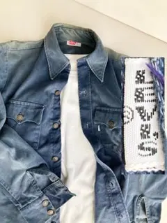 希少 ビンテージ BIGE 70s 白タブ ビッグE Levi’sウエスタン