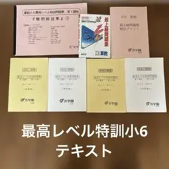 現品1点限り！【浜学園】小6 理科　最高レベル特訓 確認復習テスト 現品1点限り！【浜学園】小6 理科 最高レベル特訓 確認復習テスト