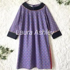 LAURA ASHLEY ローラアシュレイ 総柄 ワンピース 切替 サイズ1
