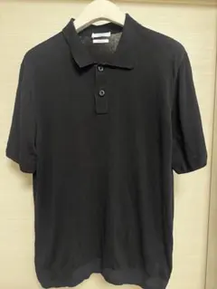 CLOTHET スピンプラチナム マイクロパイル スキッパー ポロシャツ 