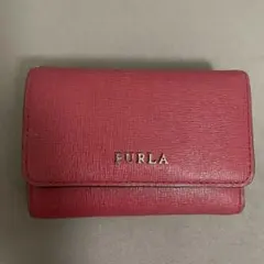 FURLA フルラ 三つ折り財布コンパクトウォレット　レッド