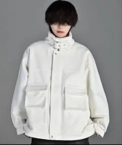 完売品 ADRER B-3 メルトン ボア フライトジャケット ホワイト　M