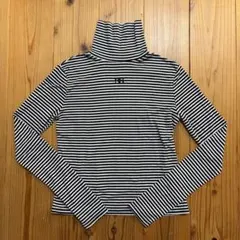 INGNI/ボーダー長袖Tシャツ/インナー/ハイネック/レイヤード/春夏秋冬