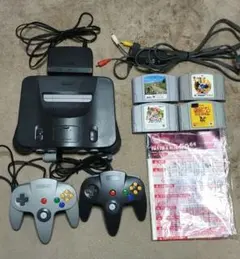 NINTENDO64 本体　ゲームソフト4本セットまとめ売り　動作確認済み