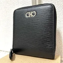 未使用級】サルヴァトーレフェラガモ 長財布 ラウンドジップ