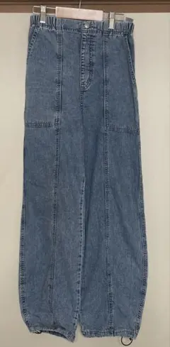 GUウエストゴム デニムパンツ ドロスト仕様のサムネイル