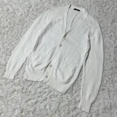 【c6606】GU カーディガン 長袖　メンズ　ホワイト