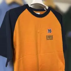 76lubricants ・ラグラン袖・両面プリントTシャツ・Lサイズ