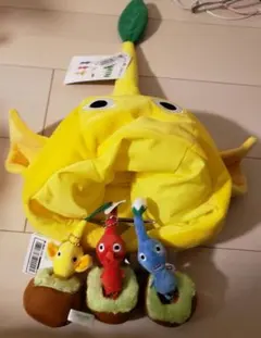 【新品未使用】ピクミンなりきり帽子ぬいぐるみセット