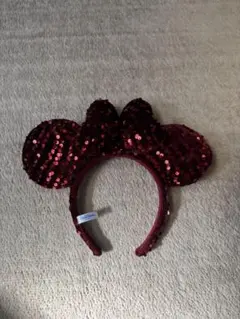 ミニーマウス　スパンコールカチューシャ