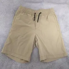 ベージュ 半ズボン ウエストゴム付き