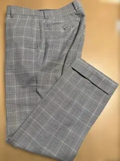 洋服の青山　春夏　パンツ　スラックス　ライトグレー　チェックのサムネイル