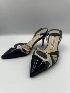 【希少・美品】マノロブラニク ゼブラ柄 レースアップ サンダル パンプス 25㎝ 希少・美品】マノロブラニク ゼブラ柄 レースアップ サンダル パンプス