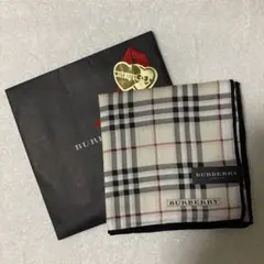 BURBERRY バーバリー 大判チェック柄 ハンカチ スカーフ
