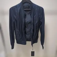 春向き ZARA MAN 薄手ネイビー MA-1ジャケット ザラ