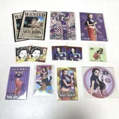 ワンピースタワーバースデーカード ロビン&サンジ＊カードコースター他ロビンセット