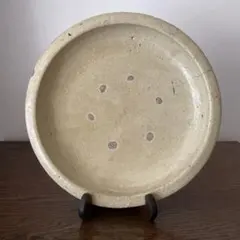 瀬戸焼　鉄釉唐草文石皿　江戸時代中期頃 瀬戸焼 鉄釉唐草文石皿 江戸時代中期頃 瀬戸焼 鉄釉