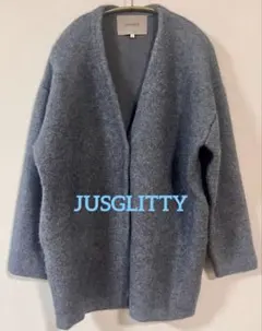 JUSGLITTY ジャスグリッティー コート カーディガン グレー サイズ2のサムネイル