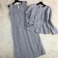 極美品✨セオリーリュクス ワンピース ツイード ノーカラー セットアップ 40
