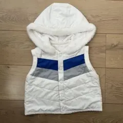 COMME CA ISM フード付きダウンベスト　ベビー　キッズ　80