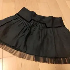 ジルスチュアート　レースアップ フレアミニスカート ブラック　0 プリーツのサムネイル