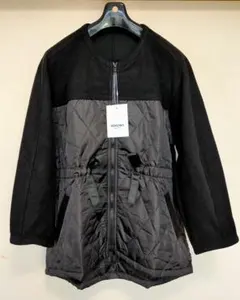 お値下げ　新品未使用　パーソンズ　異素材ミックスジャケット　ブラックS