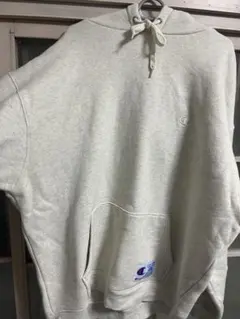 Champion フード付きスウェット XXL ライトグレー