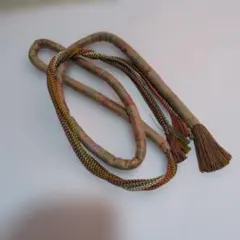 多色 編み込み 房付き 帯締め