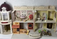 P*】様 シルバニア　家と車とパン屋と遊具