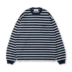 トップス everyone border long sleeve t-shirt everyone border long sleeve tee shirt (NAVY) | everyone