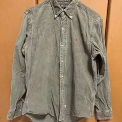 ポロRalph ラルフローレン シャツ 緑コーデュロイ