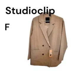 新品✨️Studioclip＊ベージュ＊ダブルボタンジャケット＊F