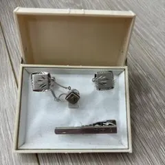 シルバー刻印 カフス・ネクタイピン セット（約18.2g） - メルカリ