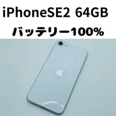 【格安美品】iPhone SE2 64GB simフリー本体 321