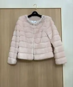 ビジュー ファー ショート コート Rady