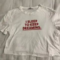 ZARA クロップド丈 Tシャツ【年内処分】