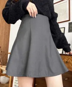 値下げ　グレー　スカート