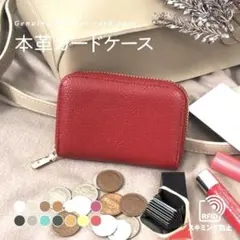 本革カードケース ☆大容量 スリム じゃばら式 スキミング防止