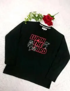 【美品】ルパン三世 ロンT 黒 L ルパン&次元 長袖 Tシャツ