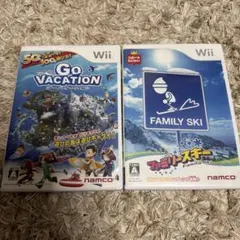 Wii ソフト ファミリースキー Go VACATION 2本セット