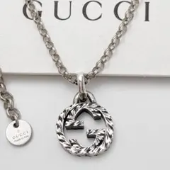 極美品✨ グッチ ネックレス アラベスク インターロッキング GG Ag 925
