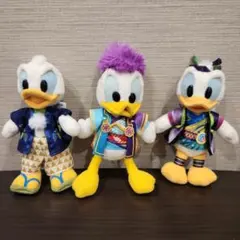 ドナルド ぬいぐるみバッジ ディズニー夏祭り お正月