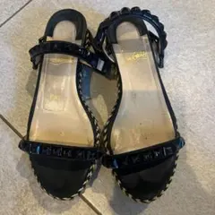 Christian Louboutin ブラックサンダル