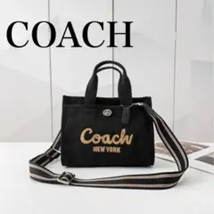 COACHコーチ大容量34cmリボン柄カーゴトートバッグ - メルカリ