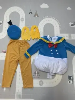 【未使用に近い】ドナルドダッグ　4点セット ハロウィン コスプレ 子供 衣装
