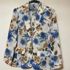 花柄 ジャケット 総柄　メッシュのサムネイル