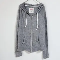 MOSSIMO パーカー グレー M 霜降り メランジ フルジップ 綿100%のサムネイル