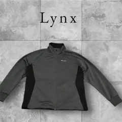 【美品】Lynx リンクス メンズ ゴルフ フルジップジャージ グレー M
