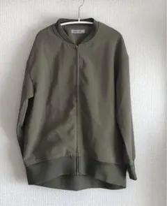 オリーブ色 ジップアップ ジャケット　ニコアンド　フリーサイズ